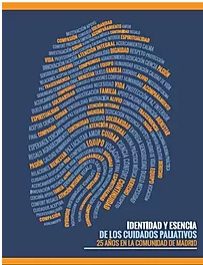Huella formada por palabras sobre la esencia