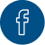 Logo de Facebook con una "f" blanca sobre círculo azul, usado