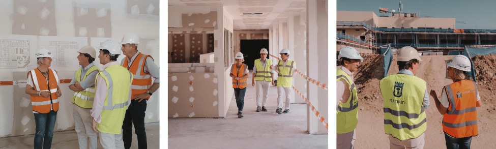 El alcalde de Madrid visita las obras del CAPPI, el primer centro de cuidados paliativos pediátricos de España impulsado por la Fundación porqueViven.