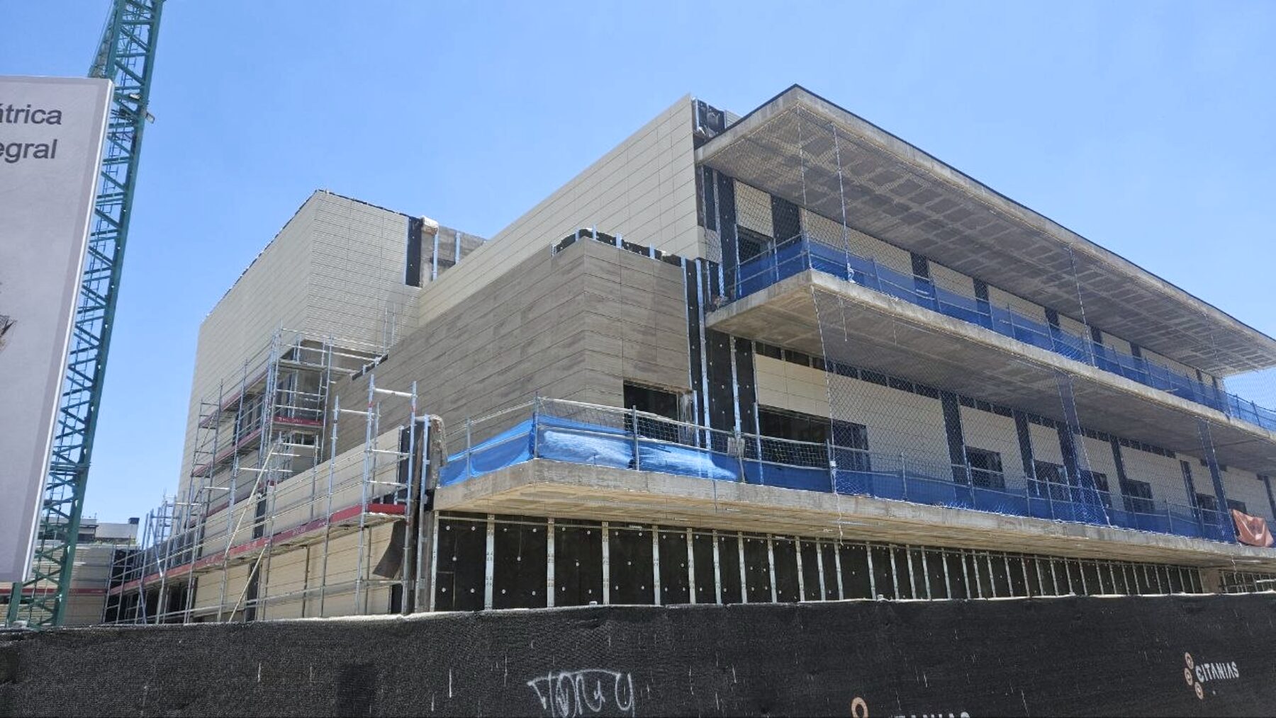 Construcción del CAPPI · La fachada del CAPPI (julio de 2026)